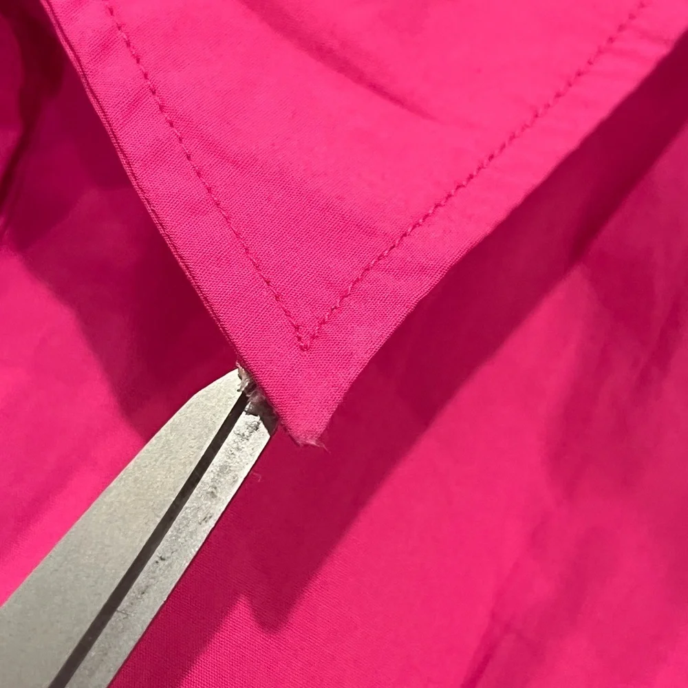 NEW $225 MICHAEL MICHAEL KORS Pleated Cap Sleeve Mini Dress Pink Medium Shirt - Picture 16 of 16